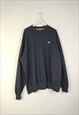 VINTAGE CHAMPION SWEATSHIRT BASIC IN BLUE XL