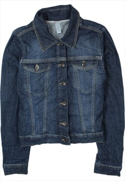 Vintage 90's Wallis Denim Jacket Button Up Blue Medium