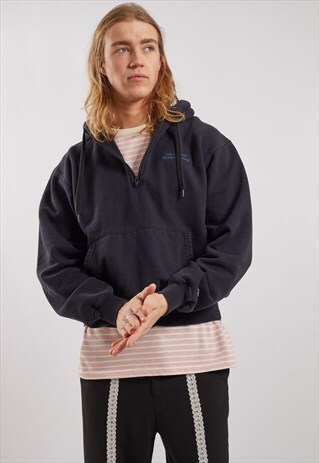 VINTAGE CHAMPION 1/4 ZIP COOK COMMONS COLLEGE HOODIE