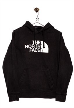 Vintage The North Face  Hoodie Logo Print Black