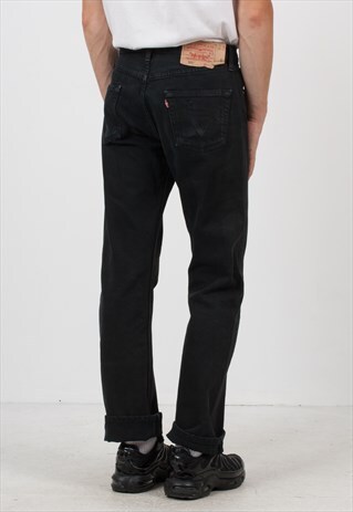 VINTAGE BLACK LEVI'S 501 FIT DENIM JEANS
