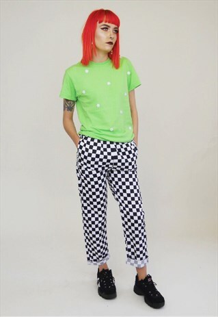 CHECK TROUSERS