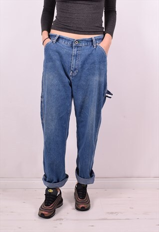 TOMMY HILFIGER WOMENS VINTAGE JEANS W32 L28 BLUE 90S