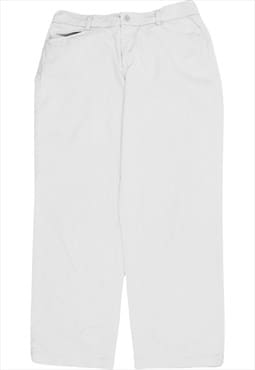 Vintage 90's Lee Trousers / Pants Straight Leg Baggy White