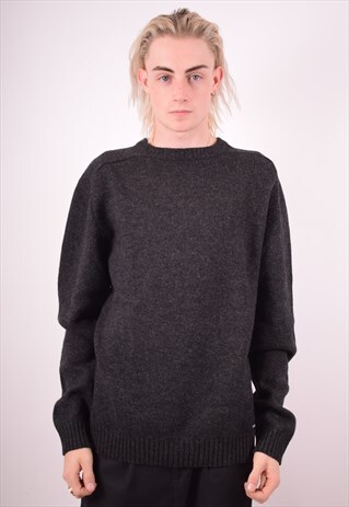 LEVI'S MENS VINTAGE JUMPER SWEATER LARGE BLACK 90S