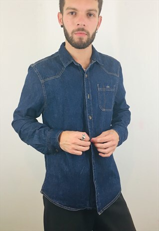 VINTAGE BLUE DENIM SHIRT