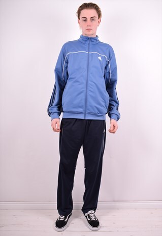 ADIDAS MENS VINTAGE FULL TRACKSUIT MEDIUM BLUE 90'S