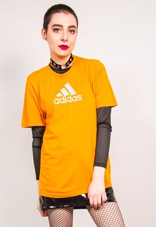 ADIDAS VINTAGE 90'S ORANGE T-SHIRT
