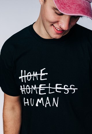 OUTSIDEIN PRINTED T-SHIRT BLACK