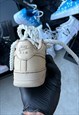 AIR FORCE 1 ''COFFEE'' DYED CUSTOM WITH CHUNKY ROPE LACES