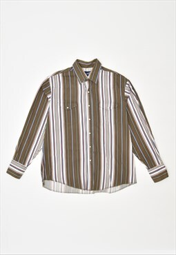 Vintage Wrangler Shirt Stripes Brown