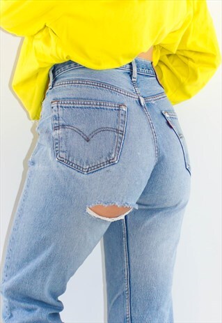 VINTAGE 90'S ASS RIP STONEWASH 501 LEVI'S