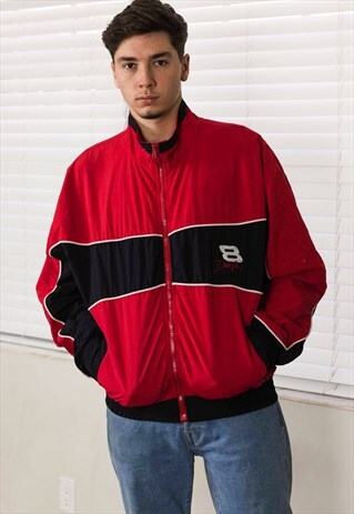 VINTAGE NASCAR JACKET LOGO 90S L 17.9