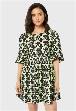 Skinnydip London Deconstructed Check Heart Poplin Dress