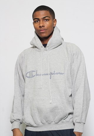 VINTAGE CHAMPION HOODIE GREY