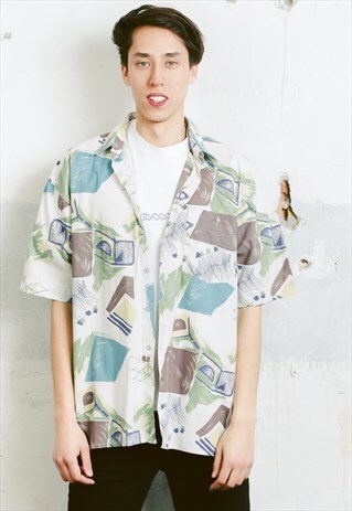 VINTAGE 90S PATTERNED SHIRT