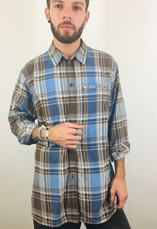 VINTAGE CHECK FLANNEL SHIRT