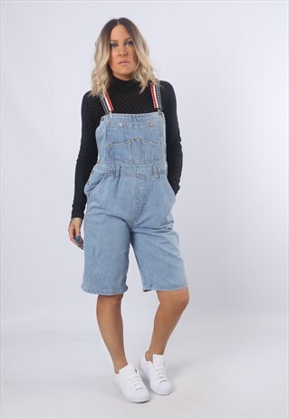 DUNGAREES SHORT DENIM VINTAGE BICH REWORKED 90'S (EU1N)