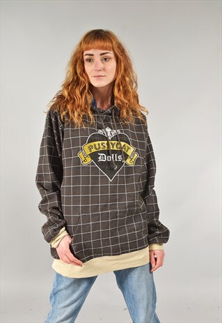 RETRO CHARCOAL PUSSYCAT DOLLS TOUR HOODED SWEATSHIRT