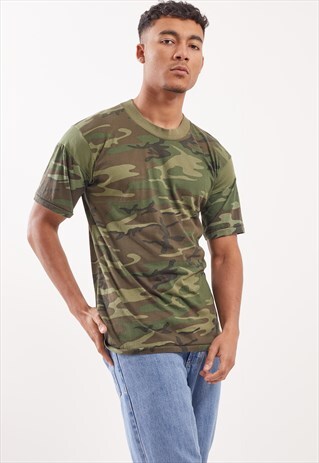VINTAGE CAMO PRINT T-SHIRT