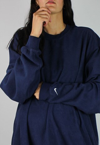VINTAGE NIKE FLEECE SWEATSHIRT W LOGO SLEEVE