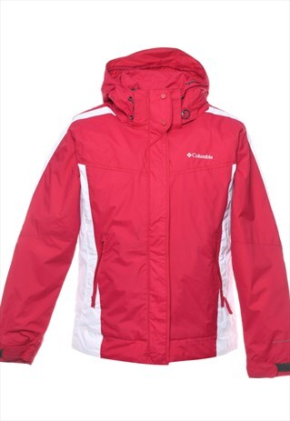 BEYOND RETRO VINTAGE COLUMBIA HOT PINK MOUNTAINEERING JACKET
