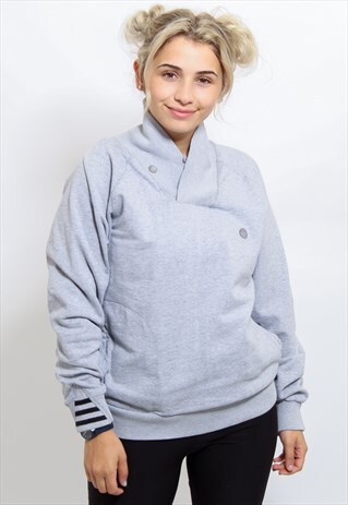 VINTAGE ADIDAS SWEATSHIRT IN GREY S/M