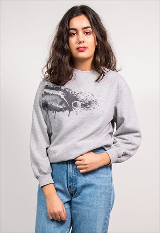 90'S VINTAGE GREY CHAMPION SWEATSHIRT JUMPER