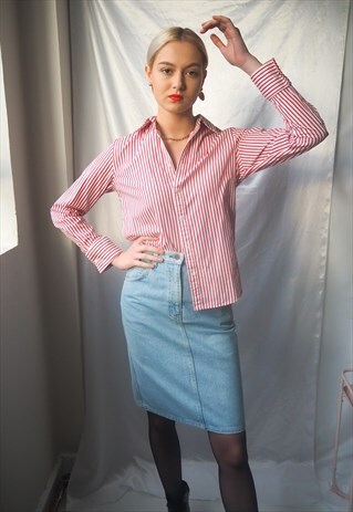 VINTAGE RALPH LAUREN RED STRIPE SHIRT