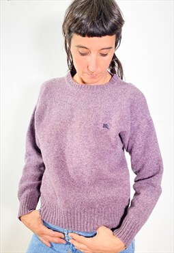 Vintage 90s purple wool jumper 