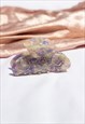 Lilac Smiley Face Diamante Claw Hair Clip
