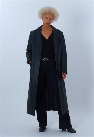 VINTAGE DHAGA LEATHER COAT