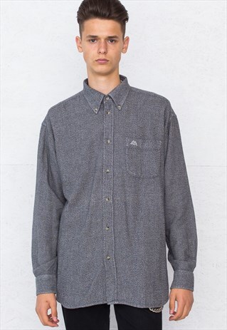 VINTAGE GREY KAPPA LONG SLEEVE SHIRT