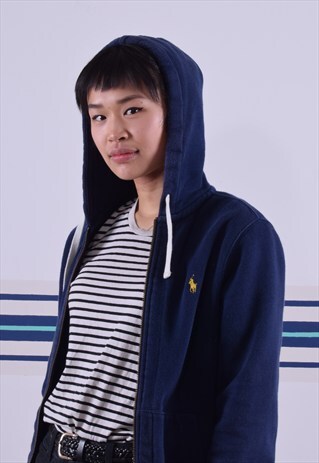 NAVY RALPH LAUREN ZIP-UP HOODIE