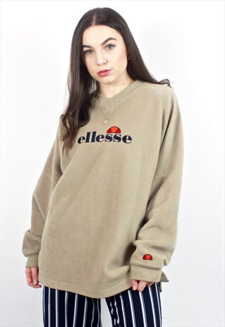 90'S RARE RETRO TEDDY BORG SPELL-OUT OVERSIZED SWEATSHIRT