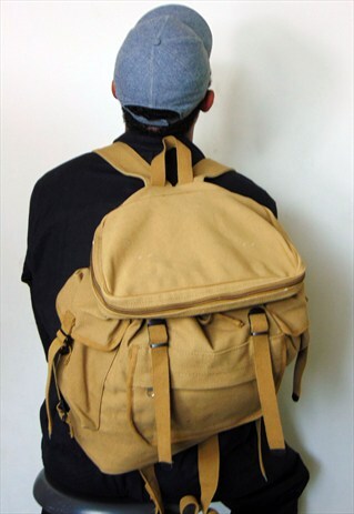 CLASSIC MILITARY SURPLUS OVERSIZED CANVAS BACKPACK