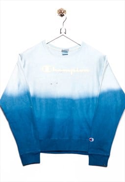 Vintage Champion  Sweatshirt Logo Embroidery Blue