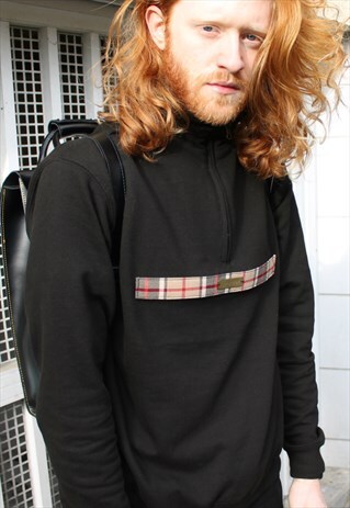 1/4 ZIP VELCRO SWEATER (LONDON STRIP)
