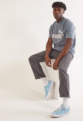 VINTAGE PUMA T-SHIRT BLUE