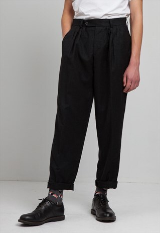 VINTAGE BLACK WIMMERS TROUSERS BOTTOMS