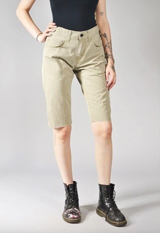VINTAGE LEVI'S 511 DENIM SHORTS KHAKI