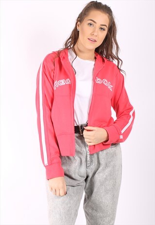 VINTAGE 90S REEBOK TRACK JACKET IN PINK