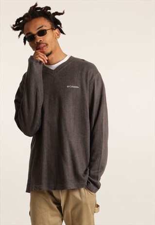 VINTAGE COLUMBIA EMBROIDERED LOGO SWEATSHIRT