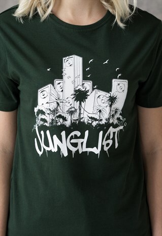 JUNGLIST SOUND SYSTEM T SHIRT JUNGLE EDM DNB DJ WOMEN TEE