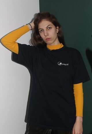 VINTAGE 90' AMAZING UNISEX BLACK PEPSI T-SHIRT