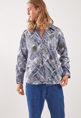 VINTAGE PATTERNED FESTIVAL LONG SLEEVE SHIRT