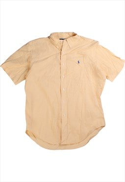 Vintage  Ralph Lauren Shirt Short Sleeve Button Up Yellow