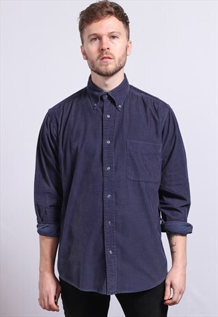 VINTAGE CORDUROY SHIRT BLUE