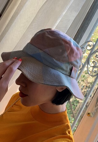 VINTAGE 1960S CHECKED COACH BUCKET HAT