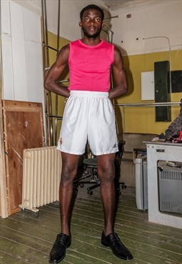 Vintage Y2K sports summer shorts in white